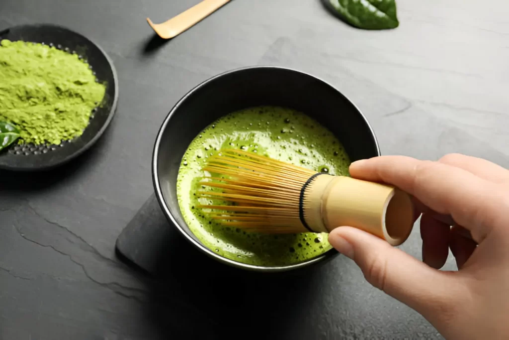 preparation matcha