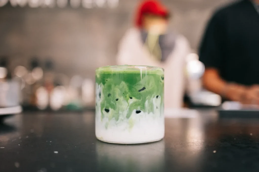 matcha latte chaud ou froid